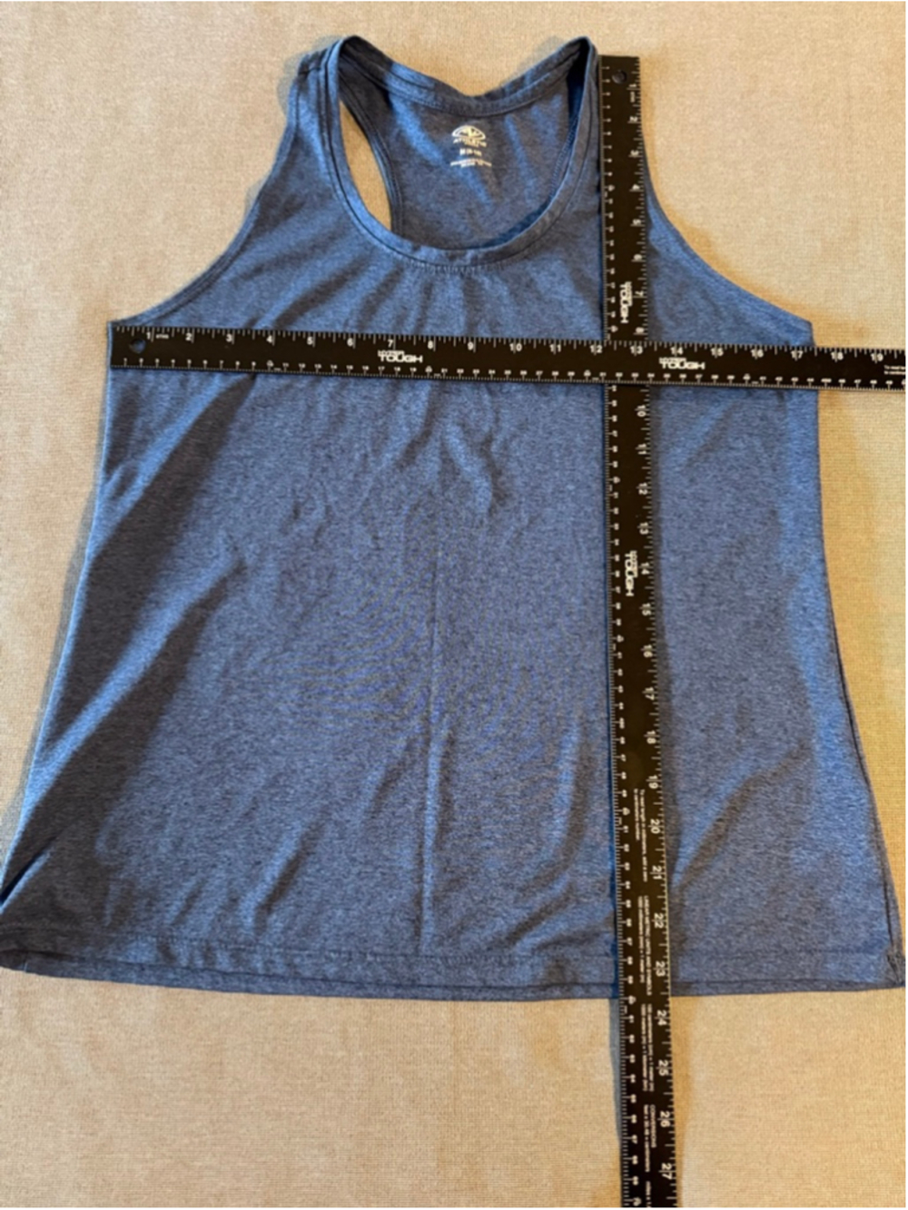 women's athletic racerback tank tops Athletic Works blue and copper size M - Picture 8 of 9